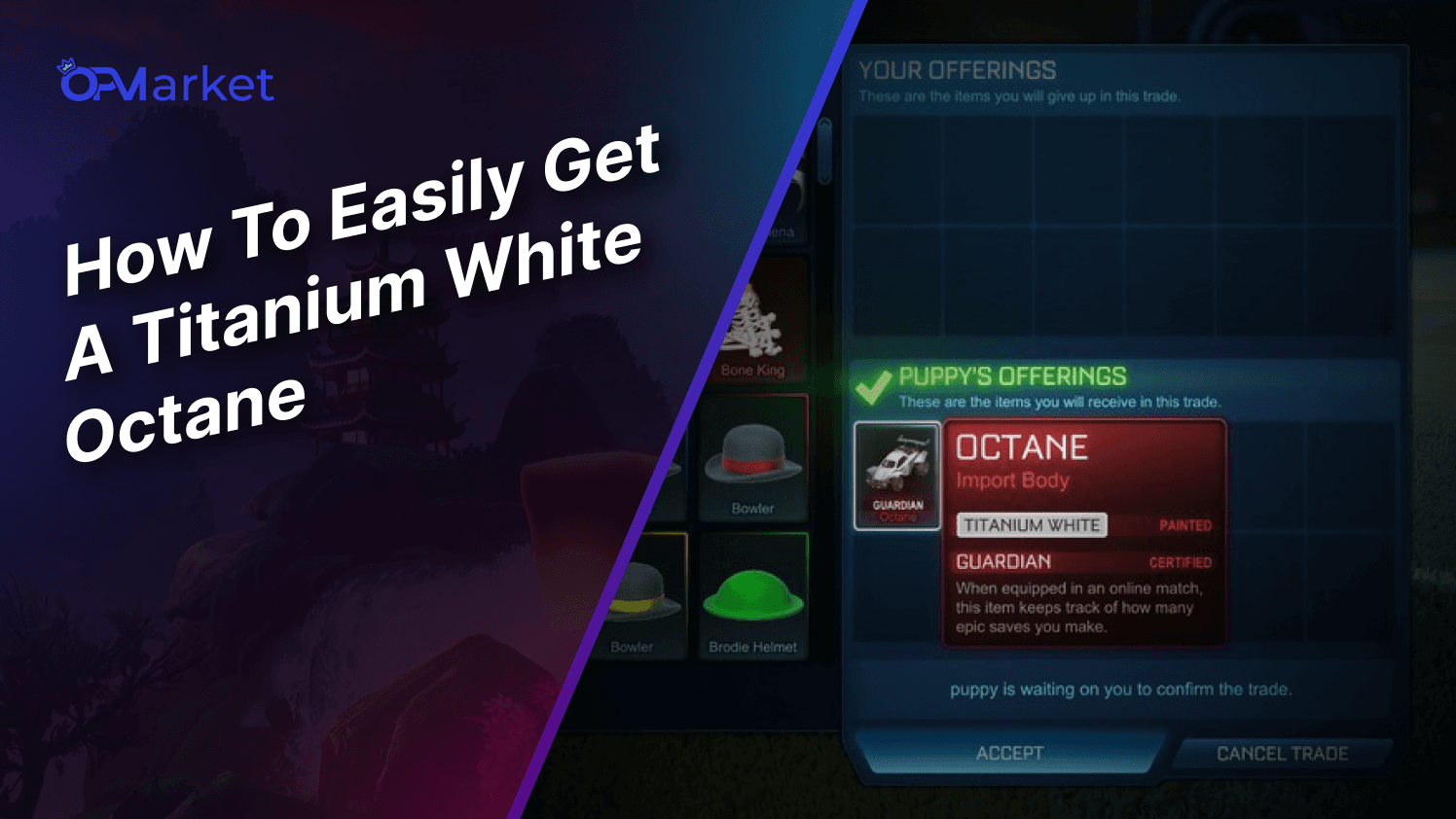 How To Easily Get A Titanium White Octane In Rocket League!